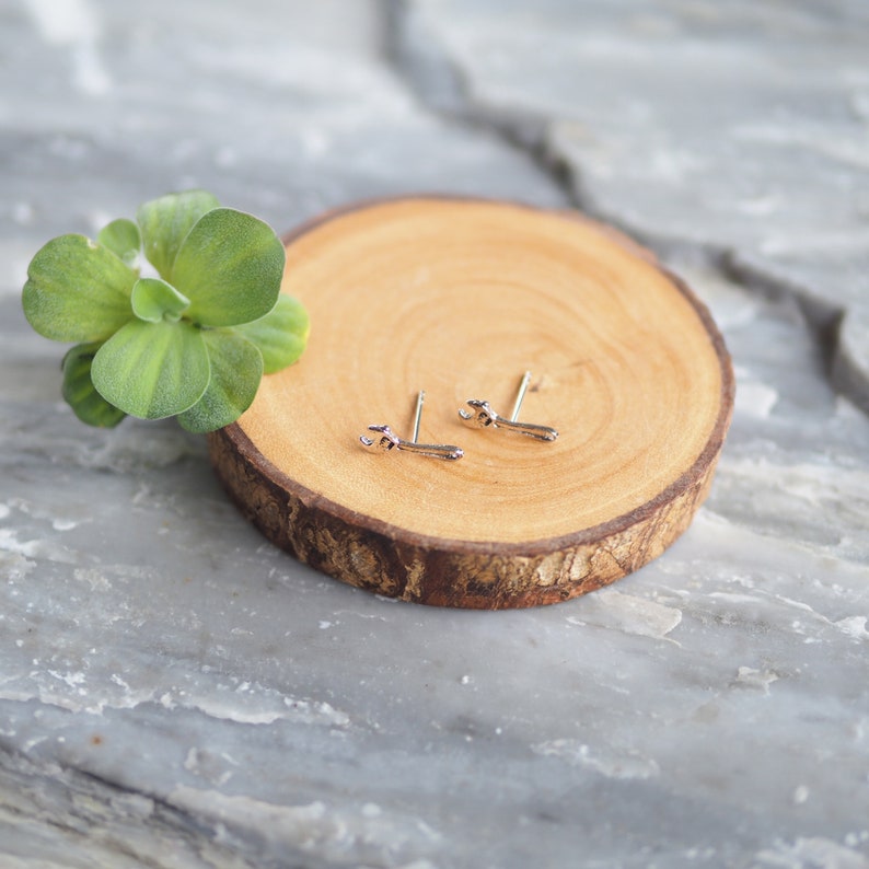 Sterling silver Wrench Earrings Tool earrings Gift for her / Etsy