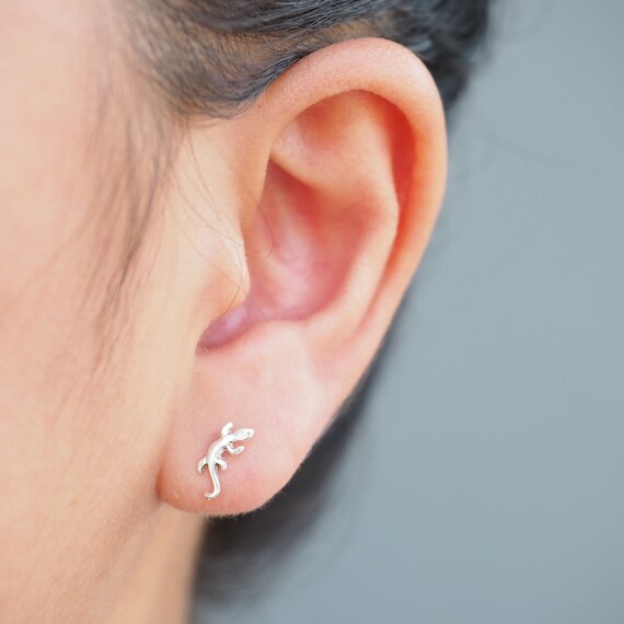 Gecko Stud Earrings Lizard Earrings Animal Stud Earrings SK97P