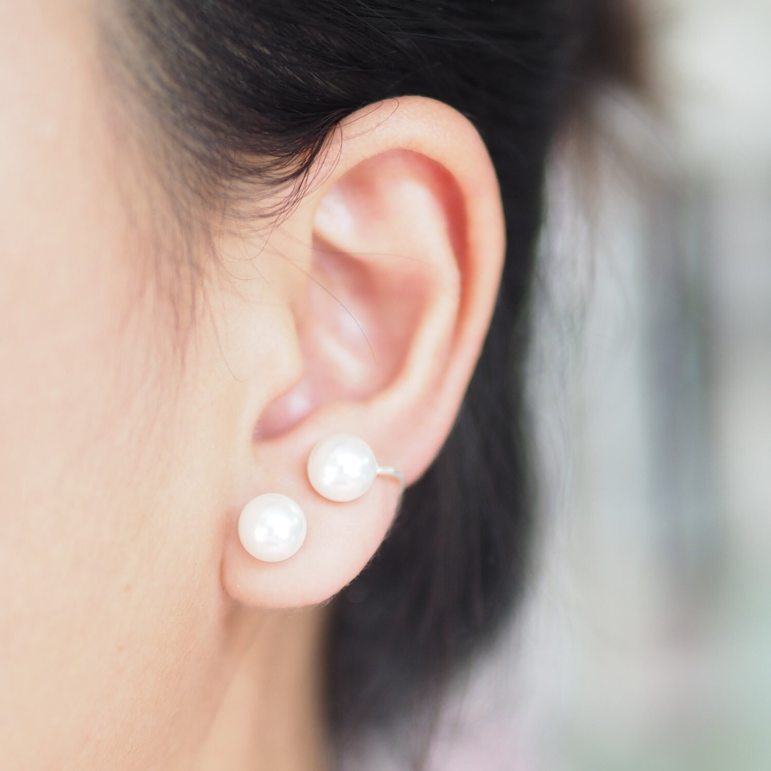 Pearl Chain Ear Jackets – Vedern