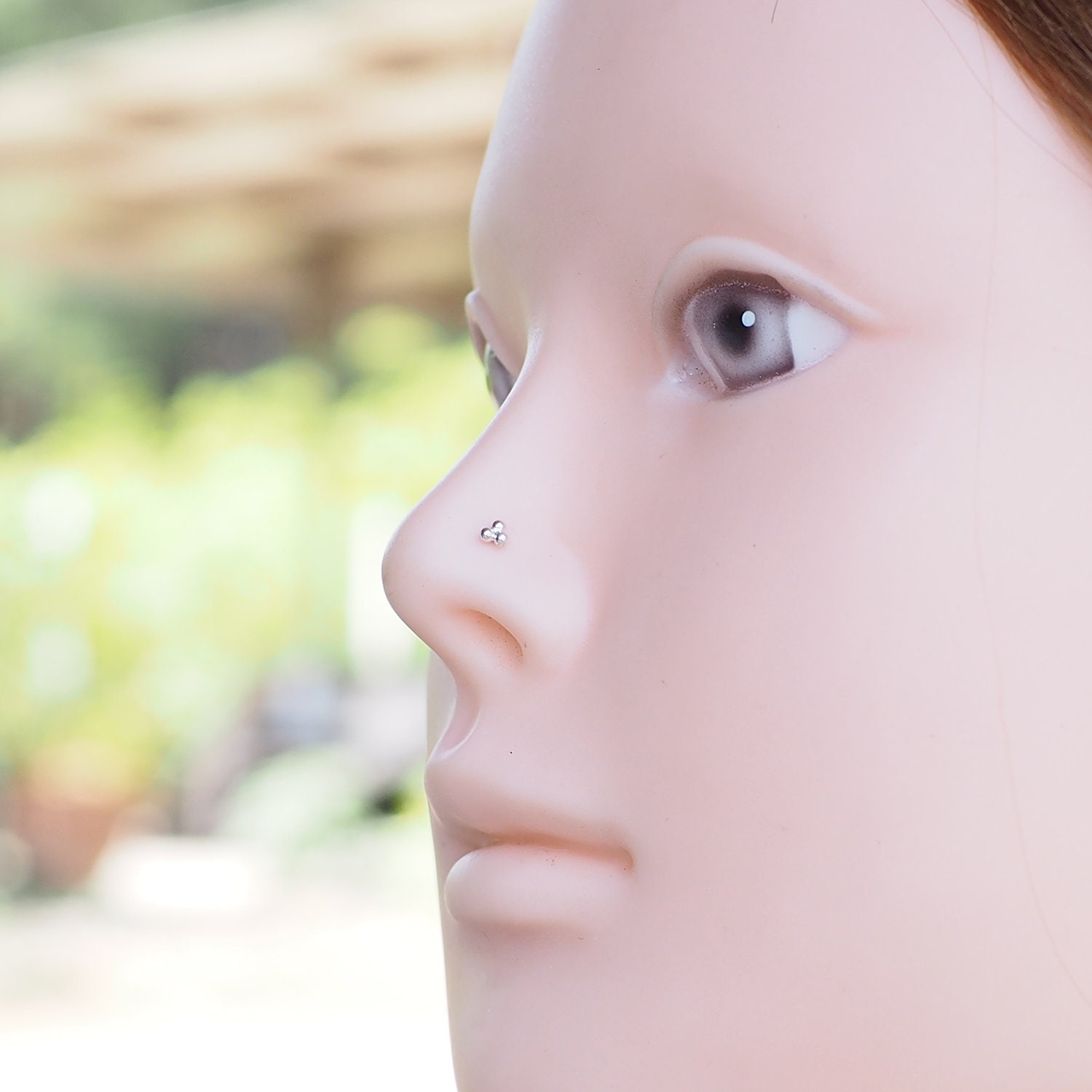 2.5 mm Trinity Dot Nose Stud Dot ball Fish tail nose stud Etsy