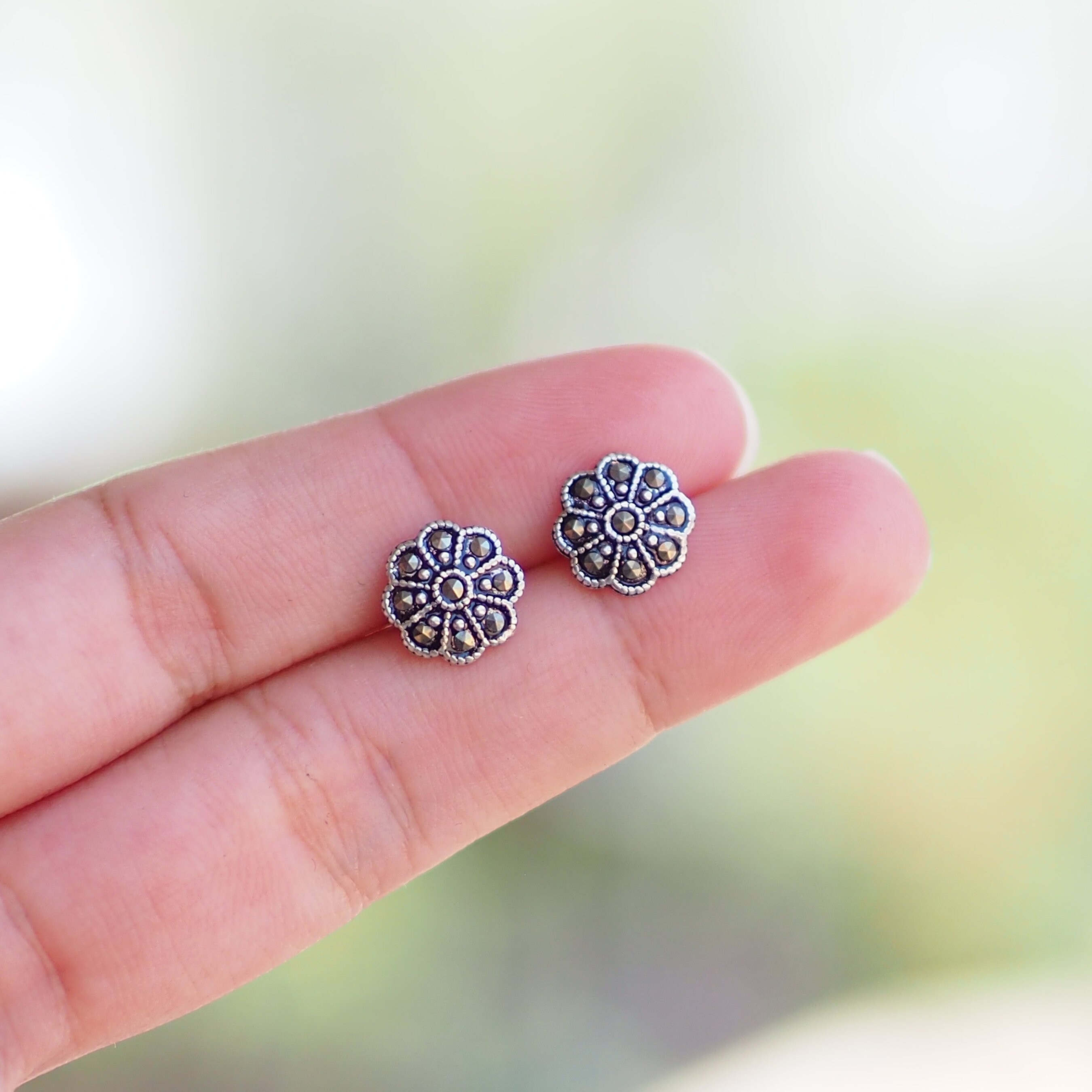 Genuine clearance marcasite earrings