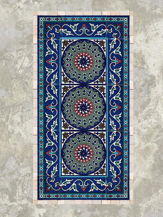 Tiles and stone mosaic wall art decor Islamic art ready to Etsy