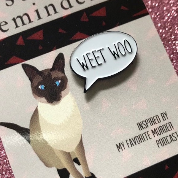 Weet Woo Murderino Mini Hard or Soft Enamel Pin