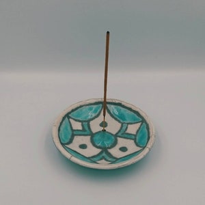 Unique Handmade Raku Ceramic Incense Stick Holder - Ceramic Incense Burner - Ceramic Incense Dish