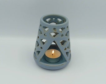 Handmade Ceramic Tealight Candle Holder - Ceramic Candle Lantern