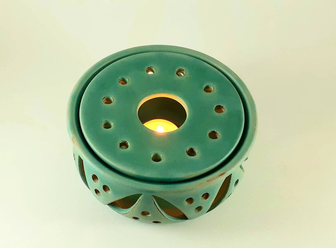 Handmade Ceramic Mug & Teapot Warmer Tealight Teapot Warmer Etsy