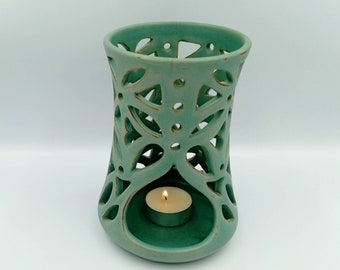 Handmade Ceramic Tealight Candle Holder - Ceramic Candle Lantern
