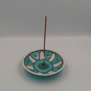 Unique Handmade Raku Ceramic Incense Stick Holder - Ceramic Incense Burner - Ceramic Incense Dish