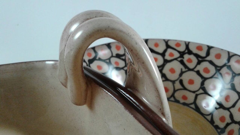 Double Side Bowl Ceramic Pistachio Bowl Handmade Ceramic Two-in-One Bowl