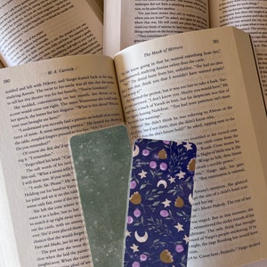 Bookmarks and Lil Squeaks Blue Night Collection Floral Nights