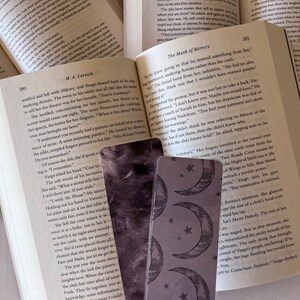 Bookmarks and Lil Squeaks Blue Night Collection Marble Moon