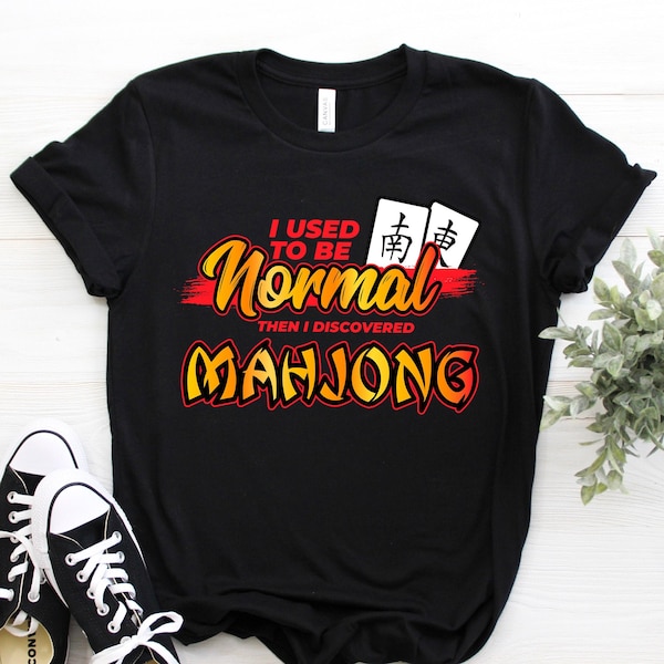 Funny Mahjong Tile Shirt, Chinese Game Tank Top, East Asia Crop Tee, Dragon Writing Shirts, Golden Magical Gifts, Tournaments Party Present