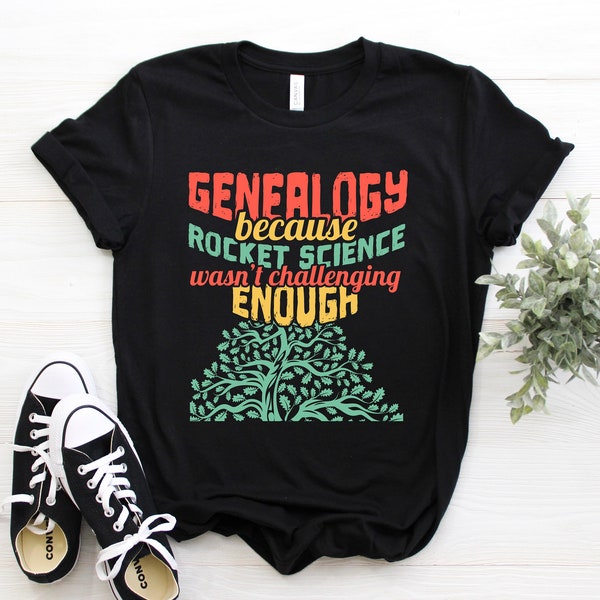 Cool Genealogy Lover Family History Genealogical Tree Ancestry Fan T-shirt, Genealogist Genetic Search Ancestral DNA Find Gift Party Present