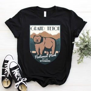 Grand Teton Shirt Grizzly Bear Lover Tank Top National Park - Etsy