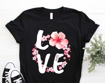 Cherry Blossom Lover T-shirt, Japanese Festival Birthday Gift Tshirt Vintage Washington DC Sakura Flowers Fan Party Present Youth Tee Shirts