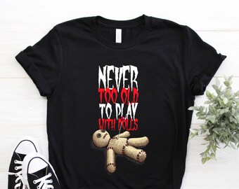 Voodoo Doll Funny Mardi Gras Lover T-shirt, New Orleans Black Magic Witch Birthday Gift Tshirt, Scary Karma Costume Party Present Tee Shirt