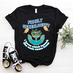 Cool Genealogy Lover Family History Genealogical Tree Ancestry Fan T-shirt, Genealogist Genetic Search Ancestral DNA Find Gift Party Present