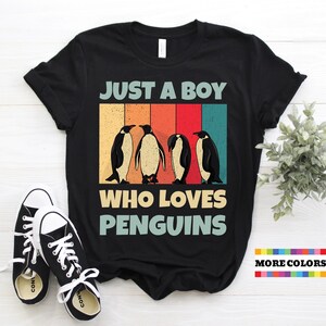 Retro Pinguin-T-Shirt Pinguine der Welt Fans Geburtstags-Geschenk-T-Shirt Lustige lehrreiche retten Pinguine Geist-Tierliebhaber-Geschenk-T-Shirts