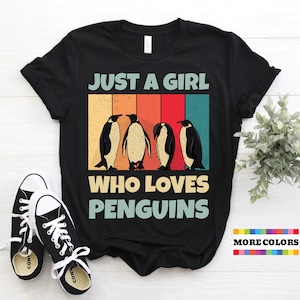Retro Pinguin-T-Shirt Pinguine der Welt Fans Geburtstags-Geschenk-T-Shirt Lustige lehrreiche retten Pinguine Geist-Tierliebhaber-Geschenk-T-Shirts