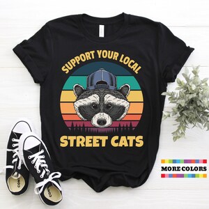 Waschbär Liebhaber Geschenk T-Shirt, Live Fast Eat Trash Waschbären Kostüm, lustiger Müll Panda, niedliche Straßentiere Wildtiere Geburtstagsgeschenk T Shirts