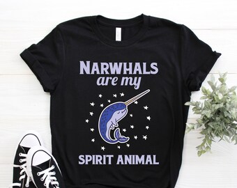 Cute Funny Narwhal Shirt, Endangered Animals Lover Tank Top, Save Narwhals Crop Tee, Awesome Mythical Creature T Shirts Hoodie Gifts Present