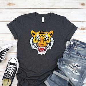 Awesome Tiger T-shirt, Cool Tigers Lover Birthday Gift Tshirt, Bengal Siberian Asian Zoo Animals Party Zookeeper Costume Present Tee Shirts