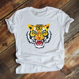 Awesome Tiger T-shirt, Cool Tigers Lover Birthday Gift Tshirt, Bengal Siberian Asian Zoo Animals Party Zookeeper Costume Present Tee Shirts