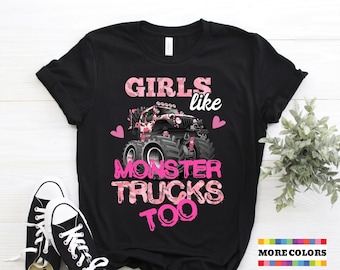 Monster Truck Car Lover T-shirt, Monster Jam Trucks Crushing Cars Adrenaline Racing Engine Rev Gift Tshirt, Awesome Party Present Tee Shirt