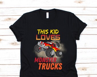 Monster Truck Car Lover T-shirt, Monster Jam Trucks Crushing Cars Adrenaline Racing Engine Rev Gift Tshirt, Awesome Party Present Tee Shirt