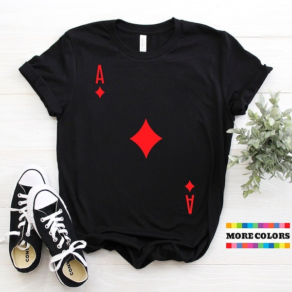 T-Shirt Poker 'All In' - Cadeau Joueur Casino - 100% Coton - Design Jeu De Cartes
