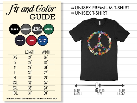 Navy Blue Tank Top With Peace Sign & Flowers Navy Blue Tank Top With Peace Sign & Flowers