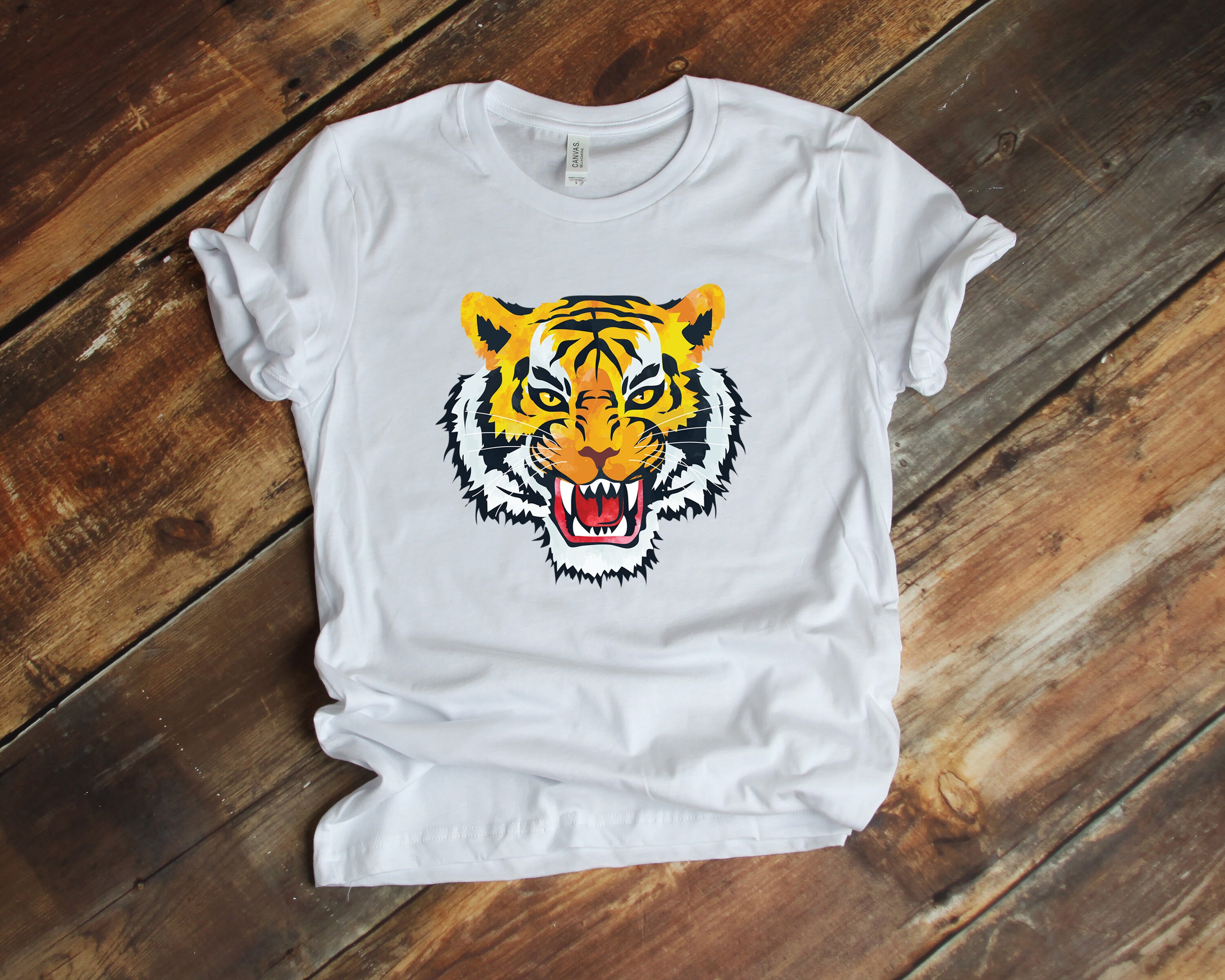 Awesome Tiger T-shirt, Cool Tigers Lover Birthday Gift Tshirt, Bengal Siberian Asian Zoo Animals Party Zookeeper Costume Present Tee Shirts