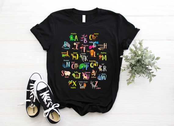 Alphabet Animals T-Shirt Alphabet Animals T-Shirt