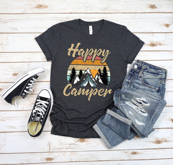 Happy Camper Retro Camping Lover Gift Tshirt Happy Camper Retro Camping Lover Gift Tshirt