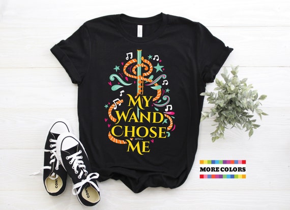 Flute T-Shirt My Wand Chose Me Flutist Gifts Music Flute T-Shirt My Wand Chose Me Flutist Gifts Music