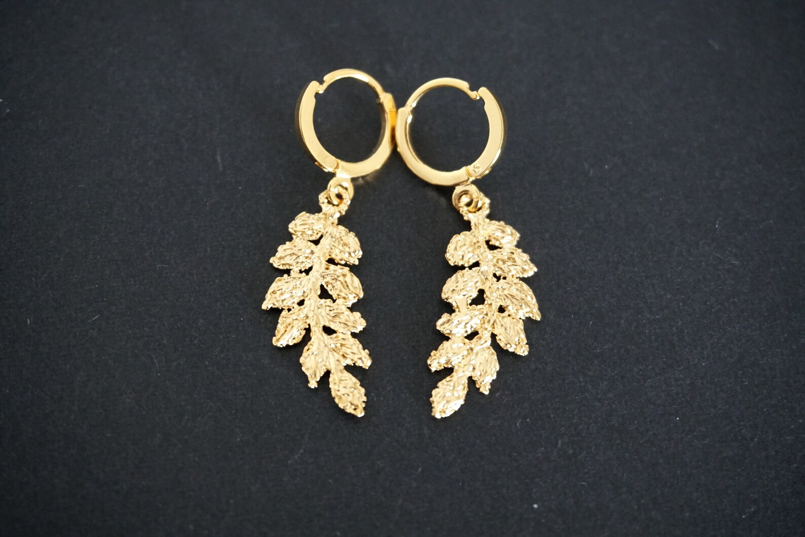 Floral Earrings Gold Earrings Silver Earrings Feather Etsy