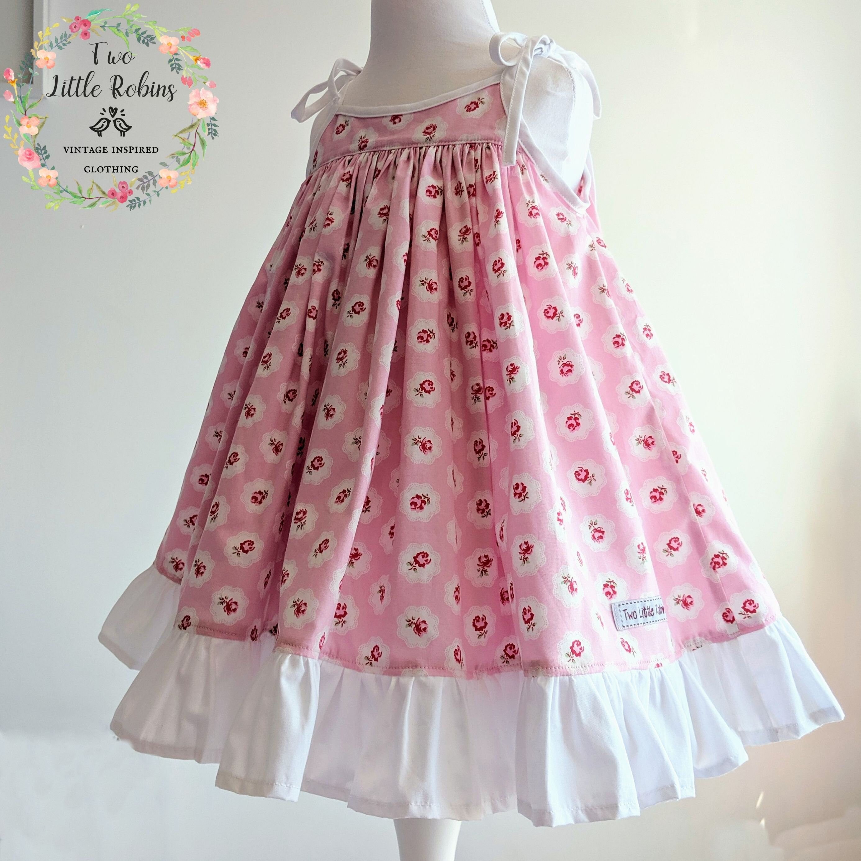 pink floral sundress