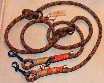 Dog leash "Natural Blue"