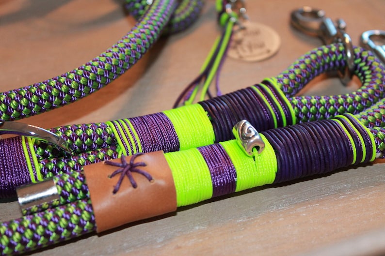 Dog leash "Purple Rose" image 2