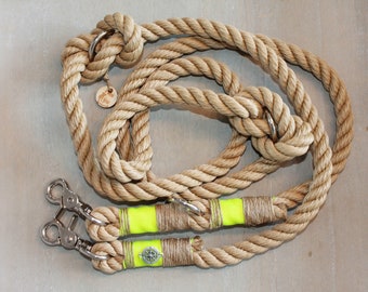 Dog leash "Yellow Compass"