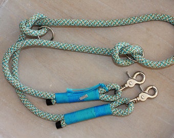 Dog leash "Blue Parrot"