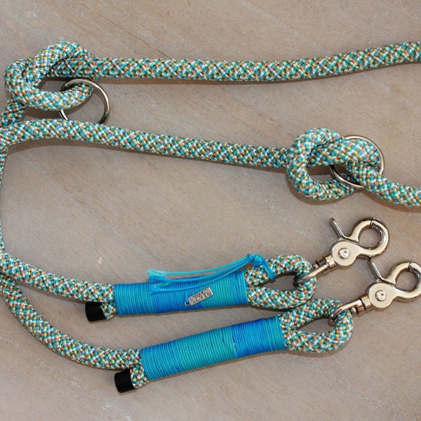 Dog leash "Blue Parrot"