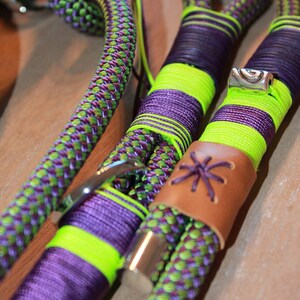 Dog leash "Purple Rose" image 3