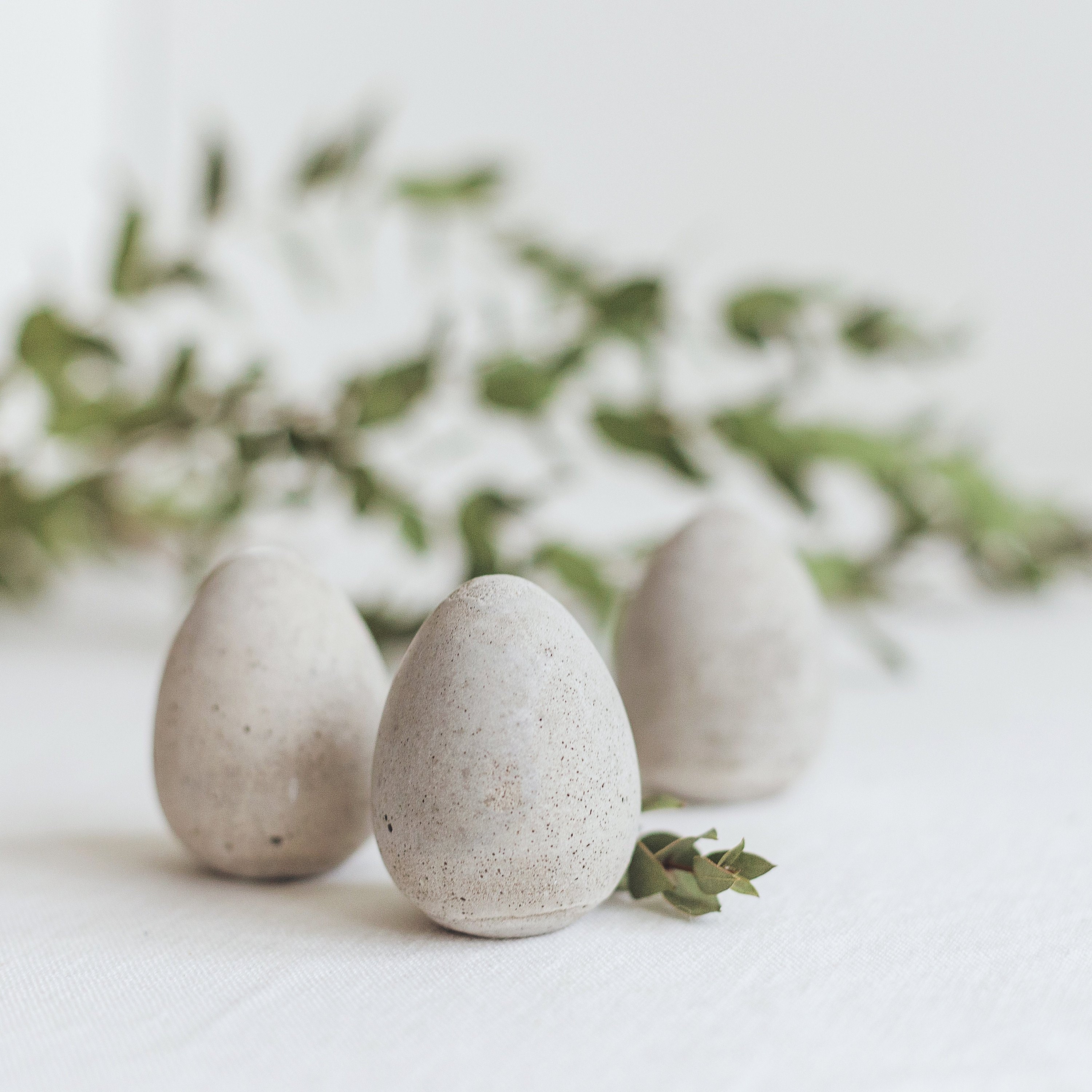 6 Cement Eggs for Easter DIY decoration Etsy