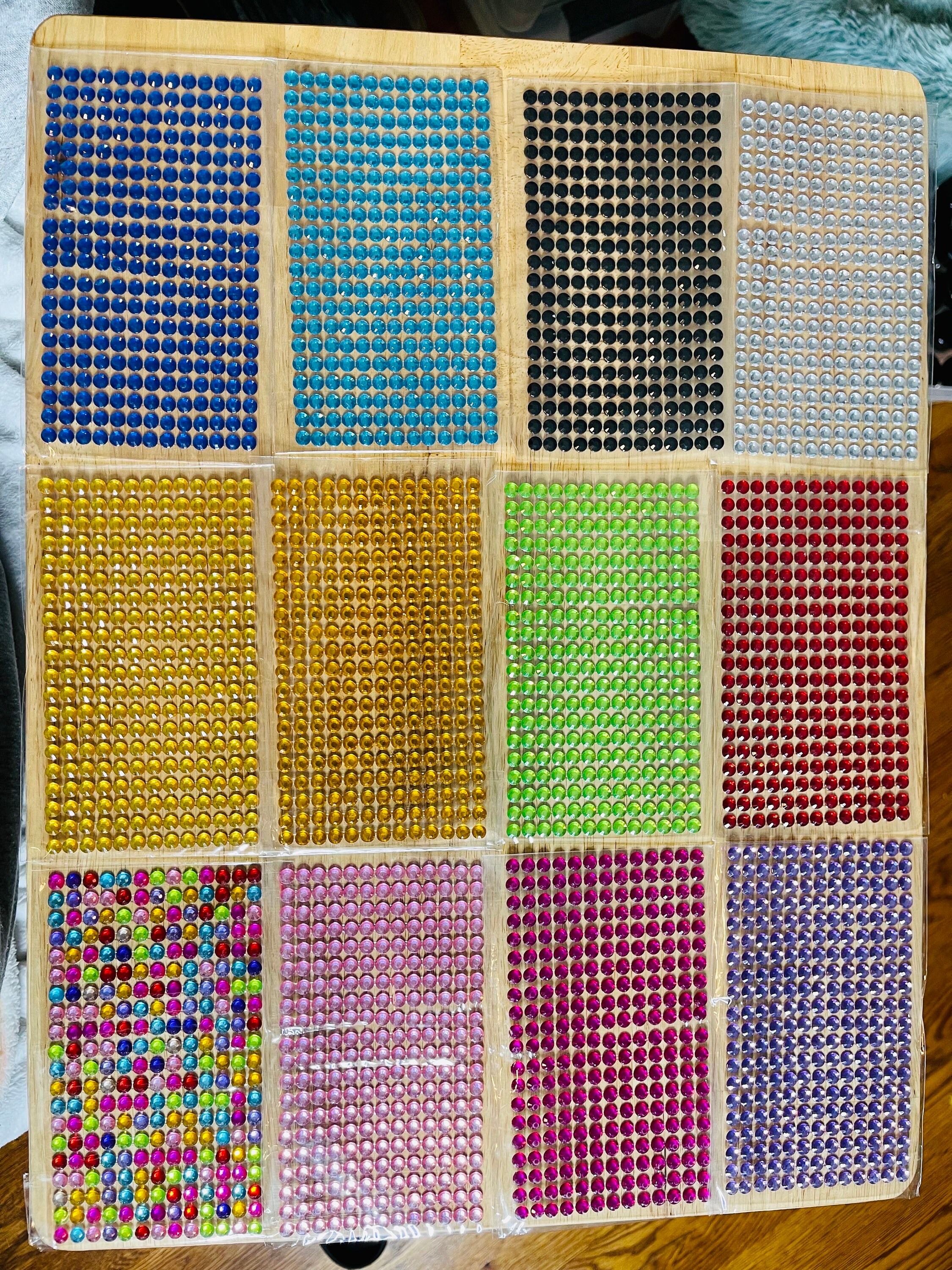 Crystal Rhinestones Sticker Sheets / Bling Rhinestone Stickers Sheet ...