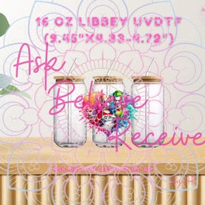 UVDTF 16oz Wrap, Full color transfers, Waterproof, Ready to ship