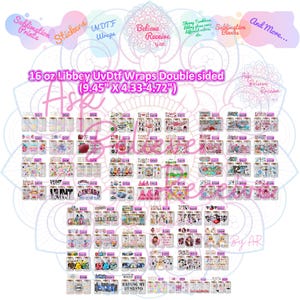 DO Double sided UVDTF , Full color transfers, Waterproof, Ready to ship