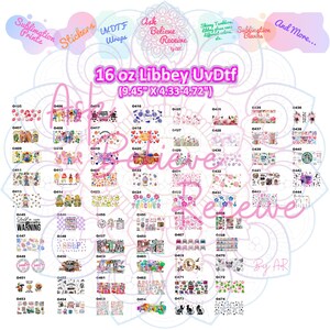 O UV DTF Princess , Full color transfers, Waterproof, Ready to ship