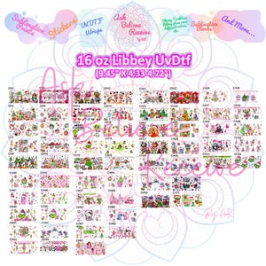 CH UV DTF Christmas , Full color transfers, Waterproof, Ready to ship