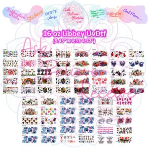 O UV DTF , Full color transfers, Waterproof, Ready to ship